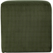 Pemberly Row Modern / Contemporary Soft Microsuede Fabric Green Ottoman / Stool