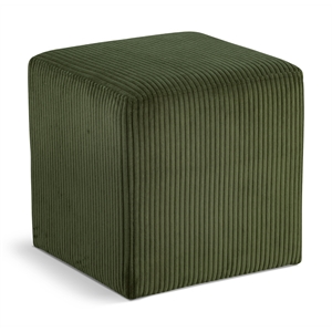 pemberly row modern / contemporary soft microsuede fabric green ottoman / stool