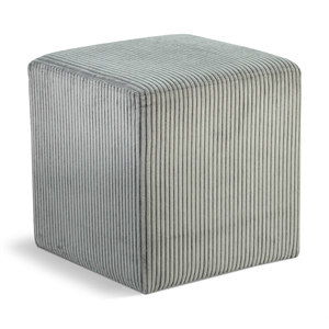 pemberly row modern / contemporary soft microsuede fabric grey ottoman / stool