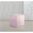 Pemberly Row Modern / Contemporary Soft Microsuede Fabric Pink Ottoman / Stool