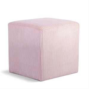 pemberly row modern / contemporary soft microsuede fabric pink ottoman / stool