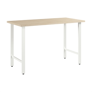 Pemberly Row Engineered Wood 48W x 24D Computer Desk w/ Metal Legs - Natural Elm