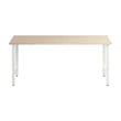 Pemberly Row Engineered Wood 72W x 24D Computer Desk w/ Metal Legs - Natural Elm