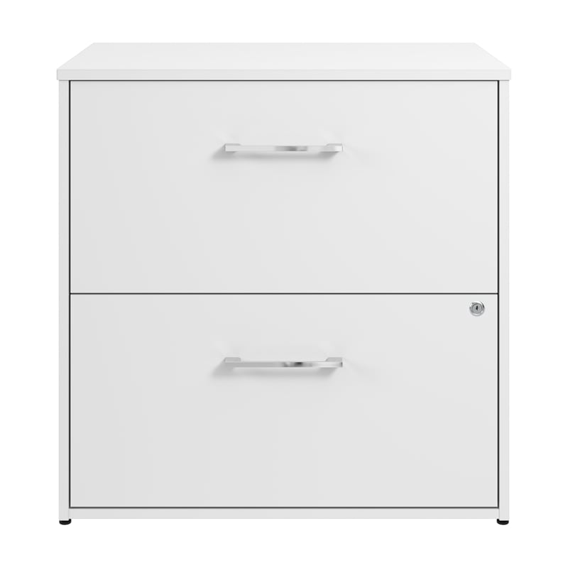 Pemberly Row 2 Drawer Lateral File Cabinet in White - Engineered Wood