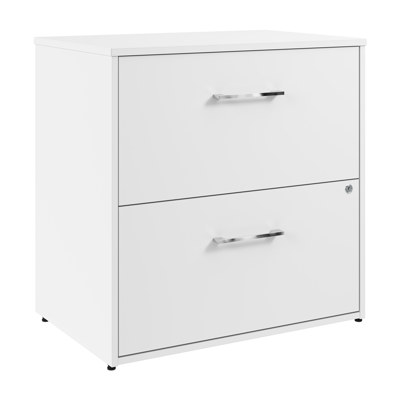 Pemberly Row 2 Drawer Lateral File Cabinet in White - Engineered Wood