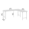 Pemberly Row 72W x 24D L Shaped Computer Desk in Natural Elm - Engineered Wood