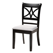 Pemberly Row Modern 5-Piece Fabric/Wood Dining Set in Dark Brown/Gray