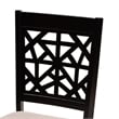 Pemberly Row 5-Piece Modern Fabric/Wood Dining Set in Dark Brown/Beige