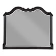 Pemberly Row Contemporary Wooden Frame Dresser Mirror in Antique Black