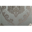 Pemberly Row Tufted Fabric & Wood Sofa with 5 Pillows in Gray/Bronze