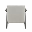 Pemberly Row Upholstered Wood & Velvet Accent Chair in Pearl/Brick Gray
