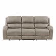 Pemberly Row 2-Piece Polished Microfiber Reclining Sofa Set in Brown