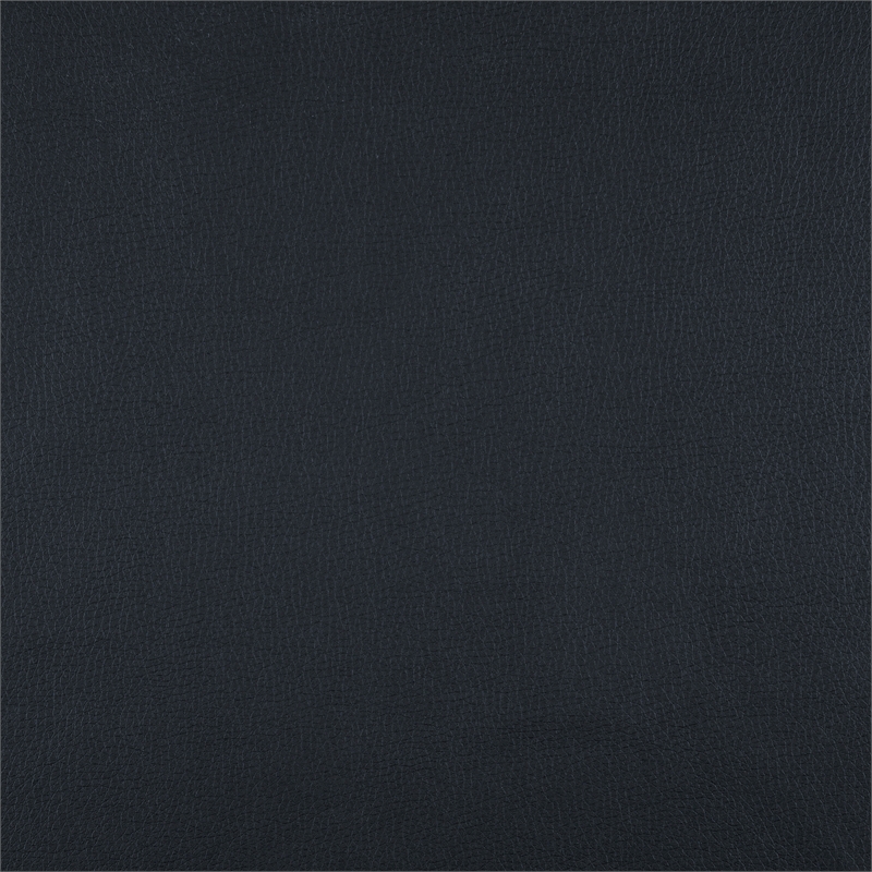 Pemberly Row Upholstered Faux Leather Double Reclining Loveseat in Blue