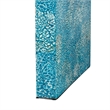 Pemberly Row Contemporary Mother of Pearl & Wood Console Table in Blue