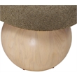 Pemberly Row Modern / Contemporary Rich Boucle Fabric Bowies Olive Bench