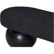 Pemberly Row Modern / Contemporary Rich Boucle Fabric Bowies Black Bench