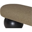 Pemberly Row Modern / Contemporary Rich Boucle Fabric Bowies Olive Bench