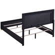 Pemberly Row 5-piece Contemporary Wood Queen Bedroom Set Black and Gold