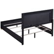 Pemberly Row 4-piece Contemporary Wood Full Bedroom Set Black and Gold