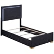Pemberly Row 4-piece Contemporary Wood Twin Bedroom Set Black and Gold