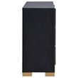 Pemberly Row 5-piece Contemporary Wood Twin Bedroom Set Black and Gold