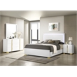 Pemberly Row 4-piece Contemporary Wood Queen Bedroom Set White and Gold