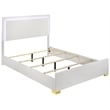 Pemberly Row 4-piece Contemporary Wood Queen Bedroom Set White and Gold