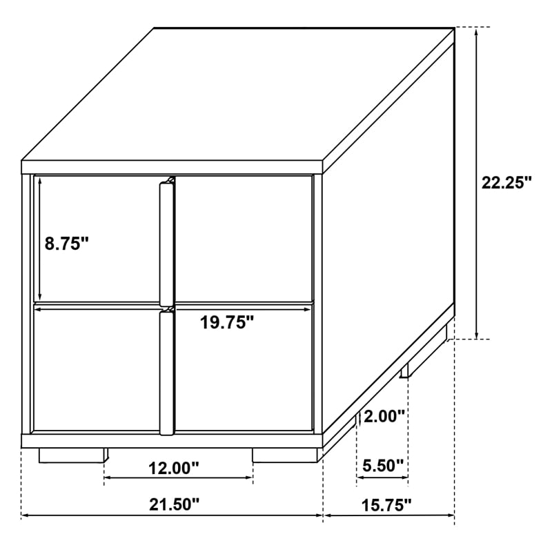 Pemberly Row 4-piece Contemporary Wood Twin Bedroom Set White and Gold