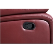 Pemberly Row 2-piece Transitional Fabric Upholstered Sofa Set in Red