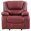 Pemberly Row 3-piece Transitional Fabric Upholstered Sofa Set in Red