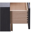 Pemberly Row 2-drawer Contemporary Wood Rectangular Nightstand Black and Gold