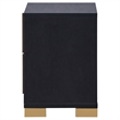Pemberly Row 2-drawer Contemporary Wood Rectangular Nightstand Black and Gold
