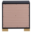 Pemberly Row 2-drawer Contemporary Wood Rectangular Nightstand Black and Gold