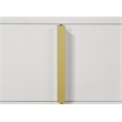 Pemberly Row 2-drawer Contemporary Wood Rectangular Nightstand White and Gold