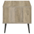 Pemberly Row Square Engineered Wood End Table With Shelf Pine and Gray