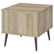 Pemberly Row Square Engineered Wood End Table With Shelf Pine and Gray