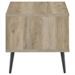 Pemberly Row Square Engineered Wood End Table With Shelf Pine and Gray