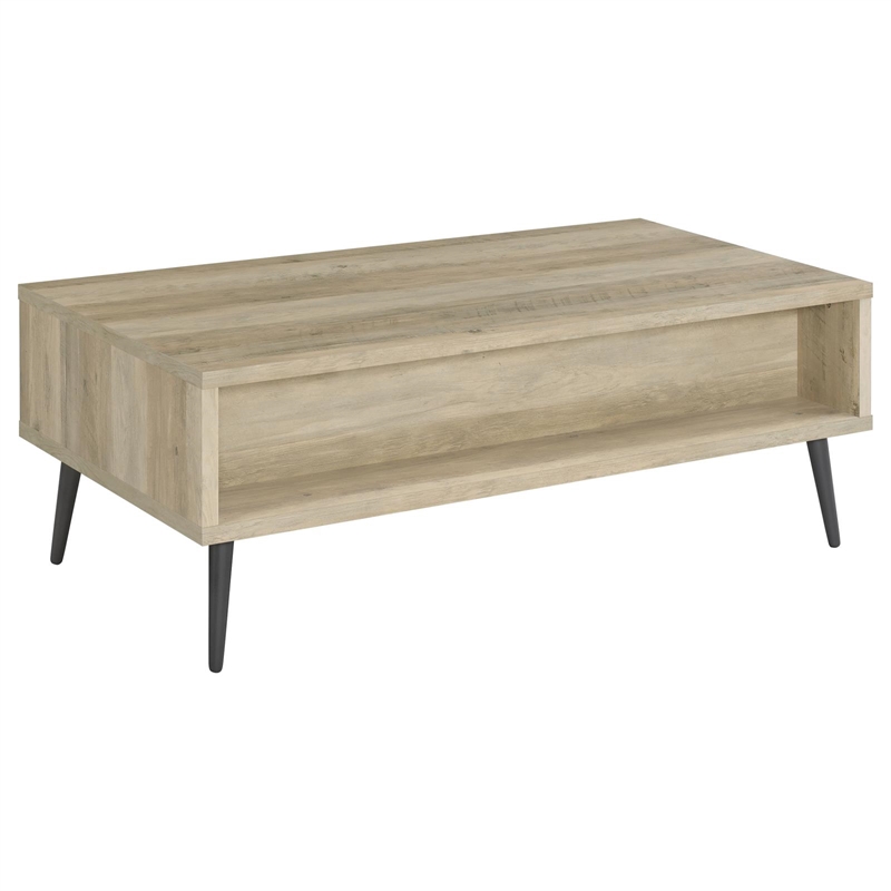 Pemberly Row 1-drawer Rectangular Engineered Wood Coffee Table Pine and Gray