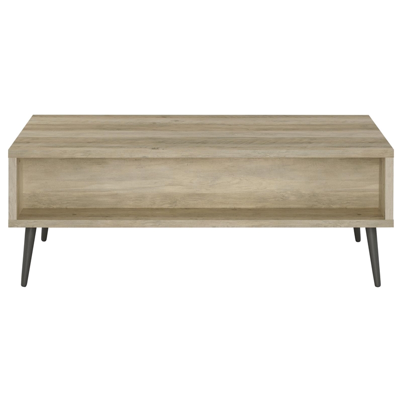 Pemberly Row 1-drawer Rectangular Engineered Wood Coffee Table Pine and Gray