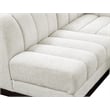 Pemberly Row 4-Piece Contemporary Fabric L-Shaped Modular Sectional in Cream