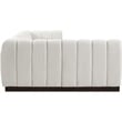 Pemberly Row 4-Piece Contemporary Fabric L-Shaped Modular Sectional in Cream