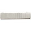 Pemberly Row 5-Piece Contemporary Fabric L-Shaped Modular Sectional in Cream