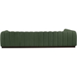 Pemberly Row 5-Piece Contemporary Fabric L-Shaped Modular Sectional in Green
