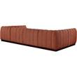 Pemberly Row 6-Piece Contemporary Fabric U-Shaped Modular Sectional in Orange