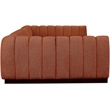 Pemberly Row 6-Piece Contemporary Fabric U-Shaped Modular Sectional in Orange