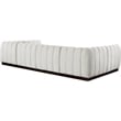 Pemberly Row 6-Piece Contemporary Fabric U-Shaped Modular Sectional in Cream