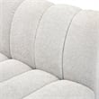 Pemberly Row 6-Piece Contemporary Fabric U-Shaped Modular Sectional in Cream