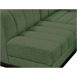 Pemberly Row 6-Piece Contemporary Fabric U-Shaped Modular Sectional in Green