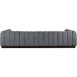 Pemberly Row 6-Piece Contemporary Fabric U-Shaped Modular Sectional in Dark Gray