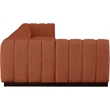 Pemberly Row 6-Piece Contemporary Fabric L-Shaped Modular Sectional in Orange